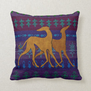 Windhunde Azawakh (blau-purpure Kamee) Kissen