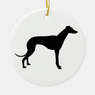 Windhunde Keramik Ornament