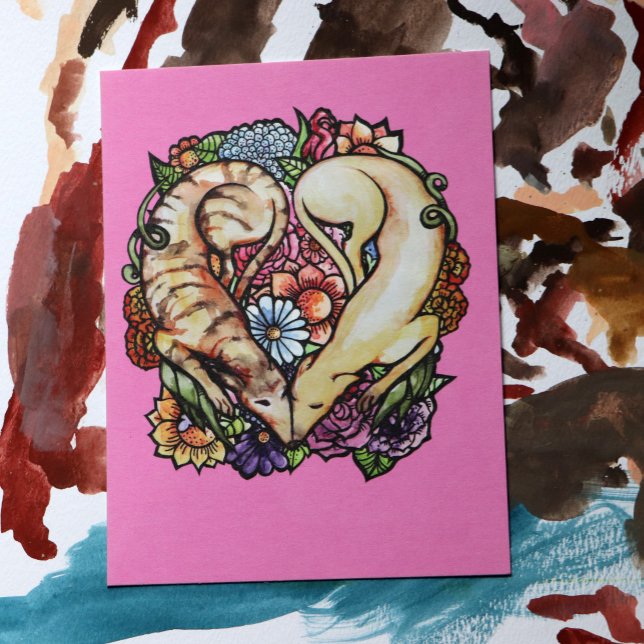 Windhunde Postkarte (Von Creator hochgeladen)