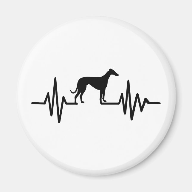 Windhundfrequenz Magnet (Vorne)