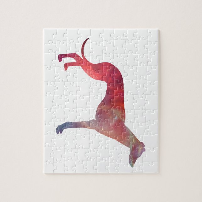 Windhundkosmos-Silhouette (Vertikal)