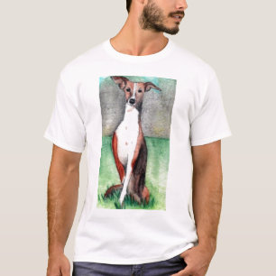Windhundkunst-Druck-T - Shirt