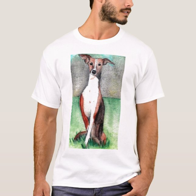 Windhundkunst-Druck-T - Shirt (Vorderseite)