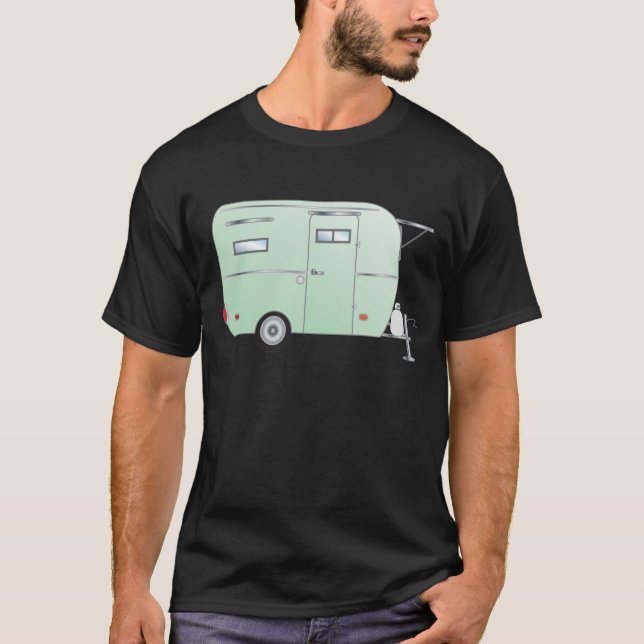 "Windig" der Boler Reise-Anhänger T-Shirt (Vorderseite)