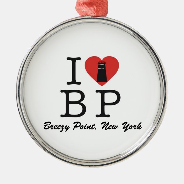 Windige Punkt-Leuchtturm-Verzierung Silbernes Ornament (Vorne)