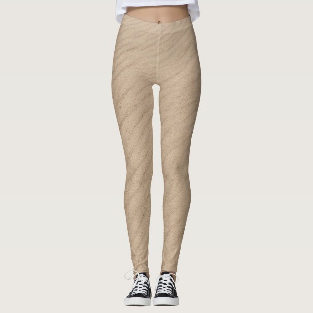 windiger Strand Sand Leggings (Vorderseite)