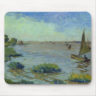 Windiger Tag auf der Elbe, 1911 Mousepad