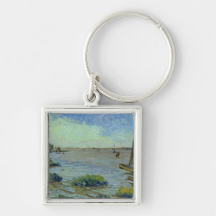 Windiger Tag auf der Elbe, 1911 Schlüsselanhänger