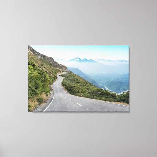 Winding Mountain Road | Olympischer Nationalpark Leinwanddruck (Vorderseite)