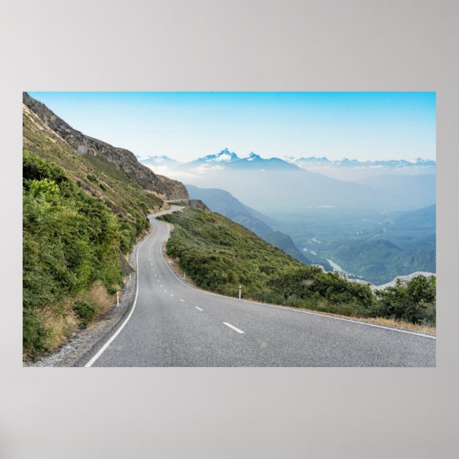 Winding Mountain Road | Olympischer Nationalpark Poster (Vorne)