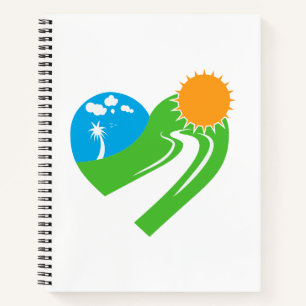 Winding Road Nature Herz Notizbuch