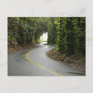 Winding roads through rainforest, Island of Postkarte