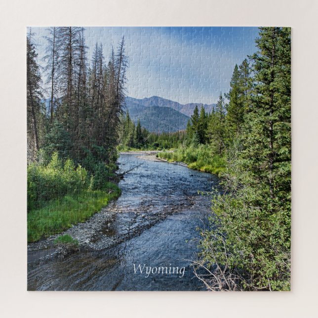 Winding Wyoming Stream (beschriftet) (Vertikal)