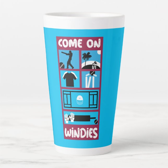 Windis Cricket West Indies Test Cricket Cricket Milchtasse (Vorderseite)