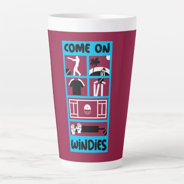 Windis Cricket West Indies Test Cricket Cricket Milchtasse (Vorderseite)