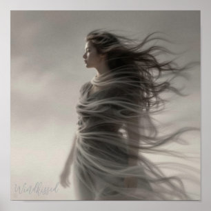 Windkissed - Impression d'art numérique de fantasy