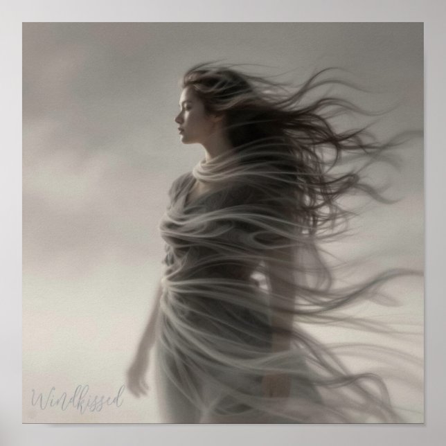 Windkissed - Impression d'art numérique de fantasy (Devant)
