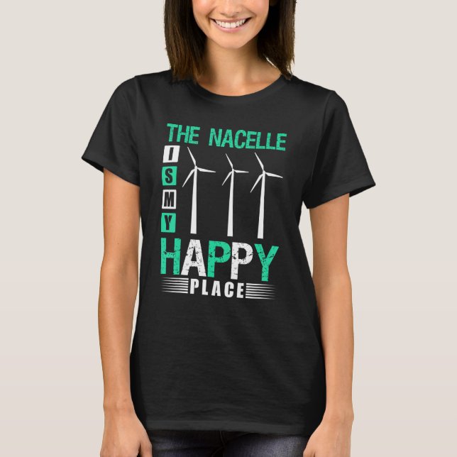 Windkraftanlage für erneuerbare Energien 2 T-Shirt (Vorderseite)