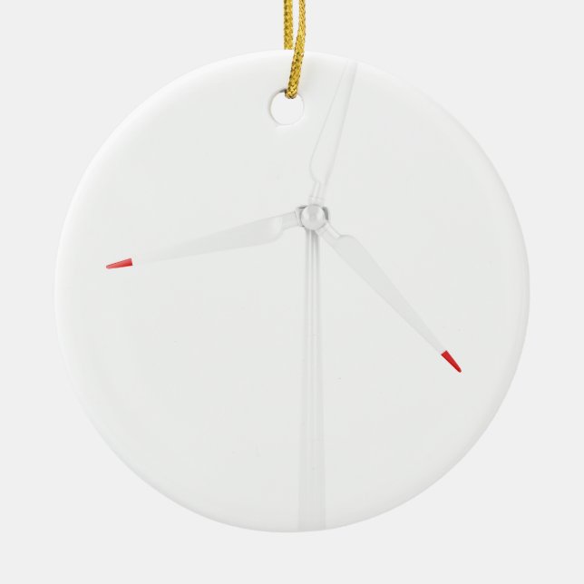 Windkraftanlage Keramik Ornament (Vorne)