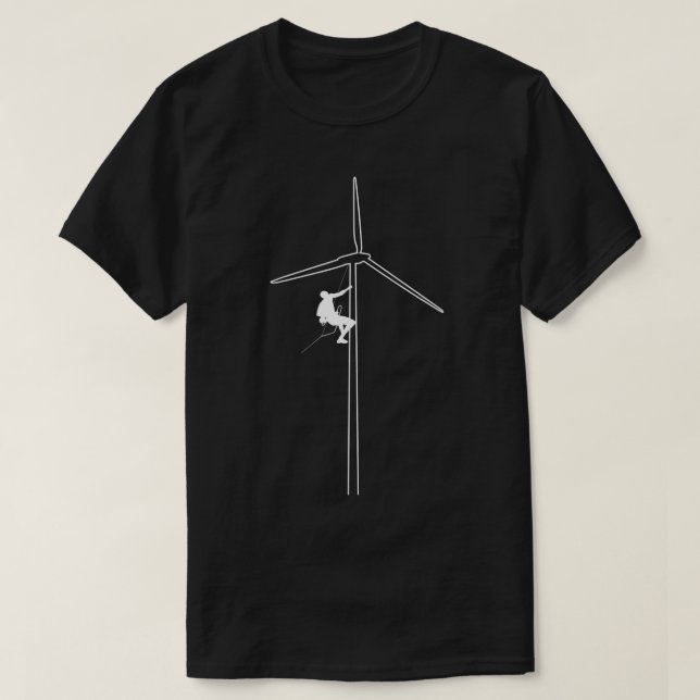 Windkraftanlage T-Shirt (Design vorne)