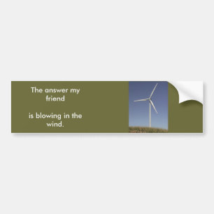 Windkraftanlageland, die Antwort mein friendis Autoaufkleber