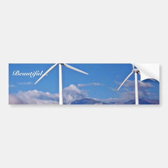 Windkraftanlagen Autoaufkleber (Vorne)