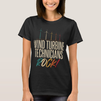 Windkrafttechniker Rock Tech Funny Gift Apple T-Shirt