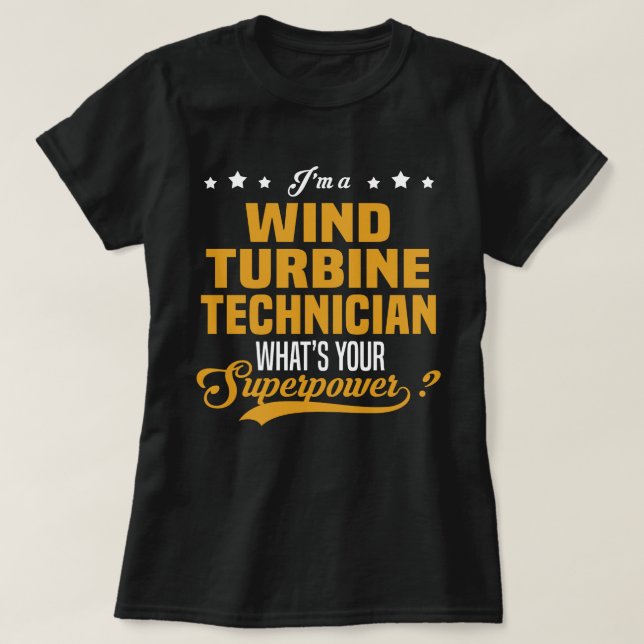 Windkrafttechniker T-Shirt (Design vorne)
