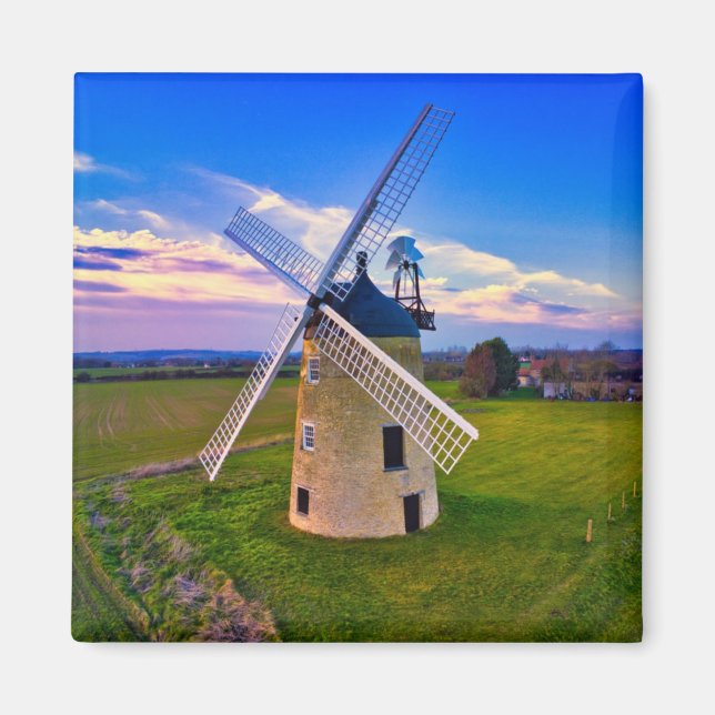 Windmill Blue Sky Magnet (Vorne)