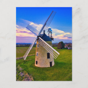 Windmill Blue Sky Postkarte