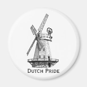 Windmill, holländischer Pride Magnet
