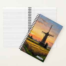 Windmill In The Countryside Notizbuch