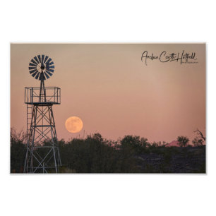 Windmill Moon Fotodruck