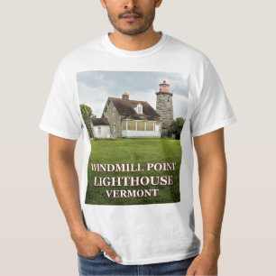 Windmill Point Lighthouse, T - Shirt Vermont