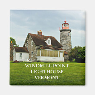 Windmill Point Lighthouse, Vermont Magnet