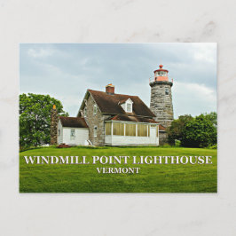 Windmill Point Lighthouse, Vermont Postcard Postkarte