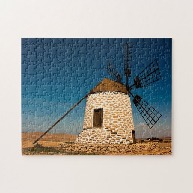 Windmill Tefia Fürteventura Spanien Landschaftlich (Horizontal)