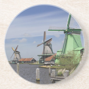 Windmill, Zaanse Schans, Holland, Niederlande 2 Getränkeuntersetzer