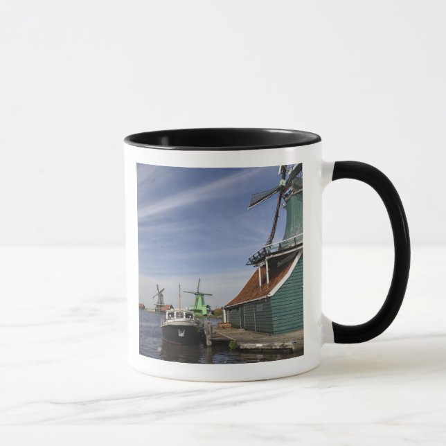 Windmill, Zaanse Schans, Holland, Niederlande Tasse (Rechts)