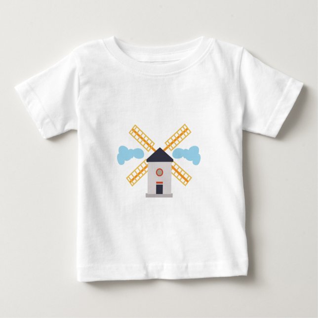 Windmühle Baby T-shirt (Vorderseite)
