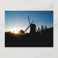 Windmühle bei Sonnenaufgang