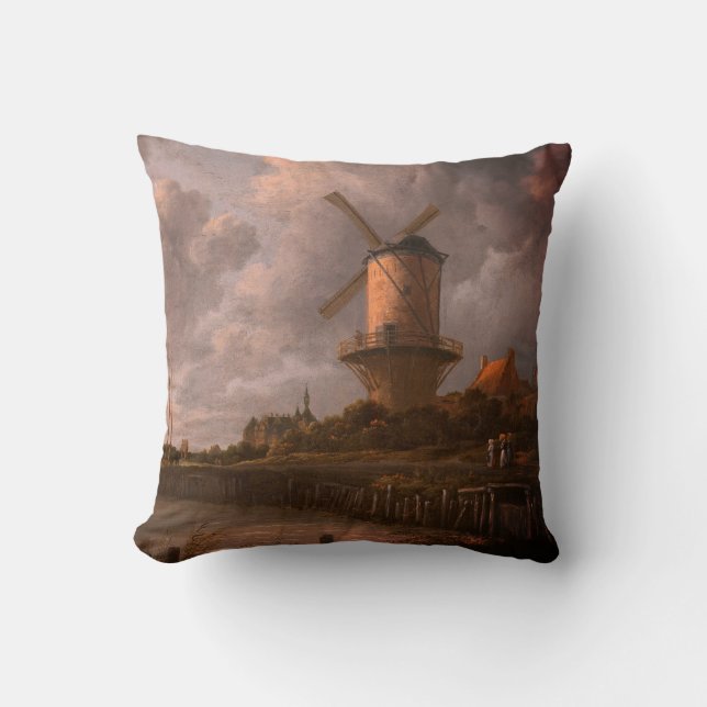 Windmühle bei Wijk bij Duurstede: Kissen (Vorderseite)