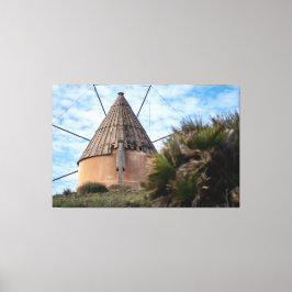 Windmühle in Cabo de Gata Leinwanddruck