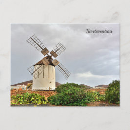 Windmühle in Fürteventura. Postkarte