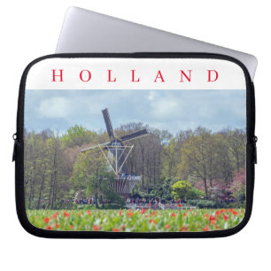 Windmühle in Holland View Laptop Gehäuse Laptopschutzhülle