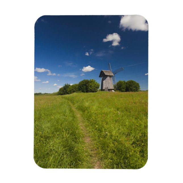 Windmühle in Mikhailovskoye Magnet (Vertikal)
