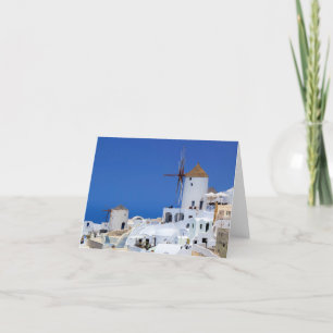 Windmühle in Oia, Santorini, Griechenland Karte
