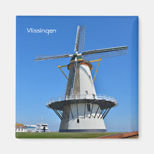 Windmühle in Vlissingen, Niederlande Magnet