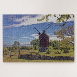 Windmühle Landschaft Estland Insel Saaremaa