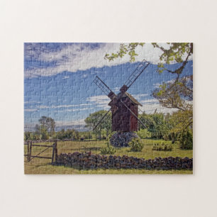 Windmühle Landschaft Estland Insel Saaremaa Jigs